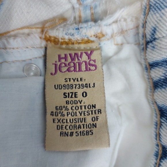 Wet Seal Bleach Distressed Jeans Sz 0 - Picture 3 of 11